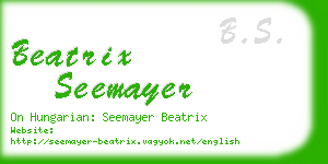 beatrix seemayer business card